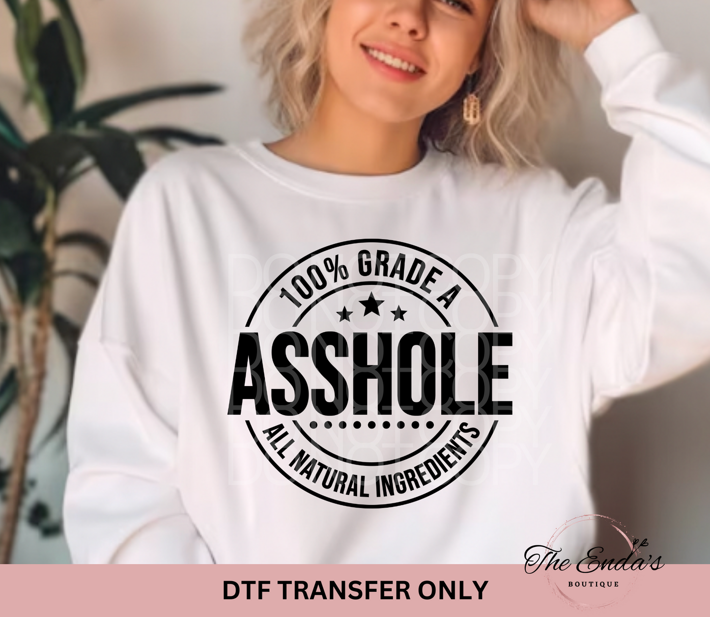 All Natural Ingredients DTF Transfer