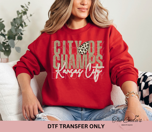 City Of Champs KC DTF Transfer