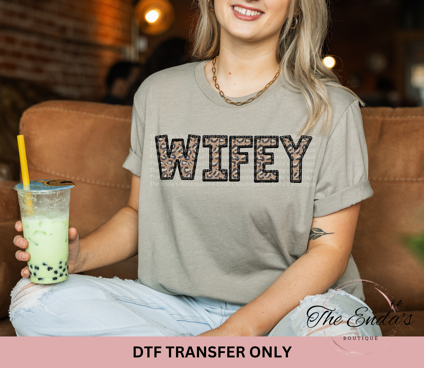 Wifey Faux Embroidery DTF Transfer