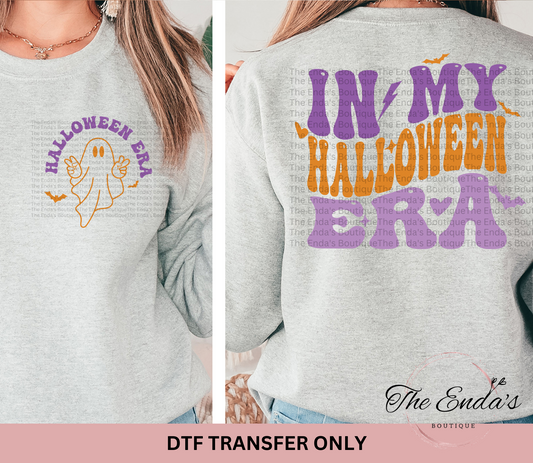 In My Halloween Era (FRONT/BACK SET) DTF Transfer