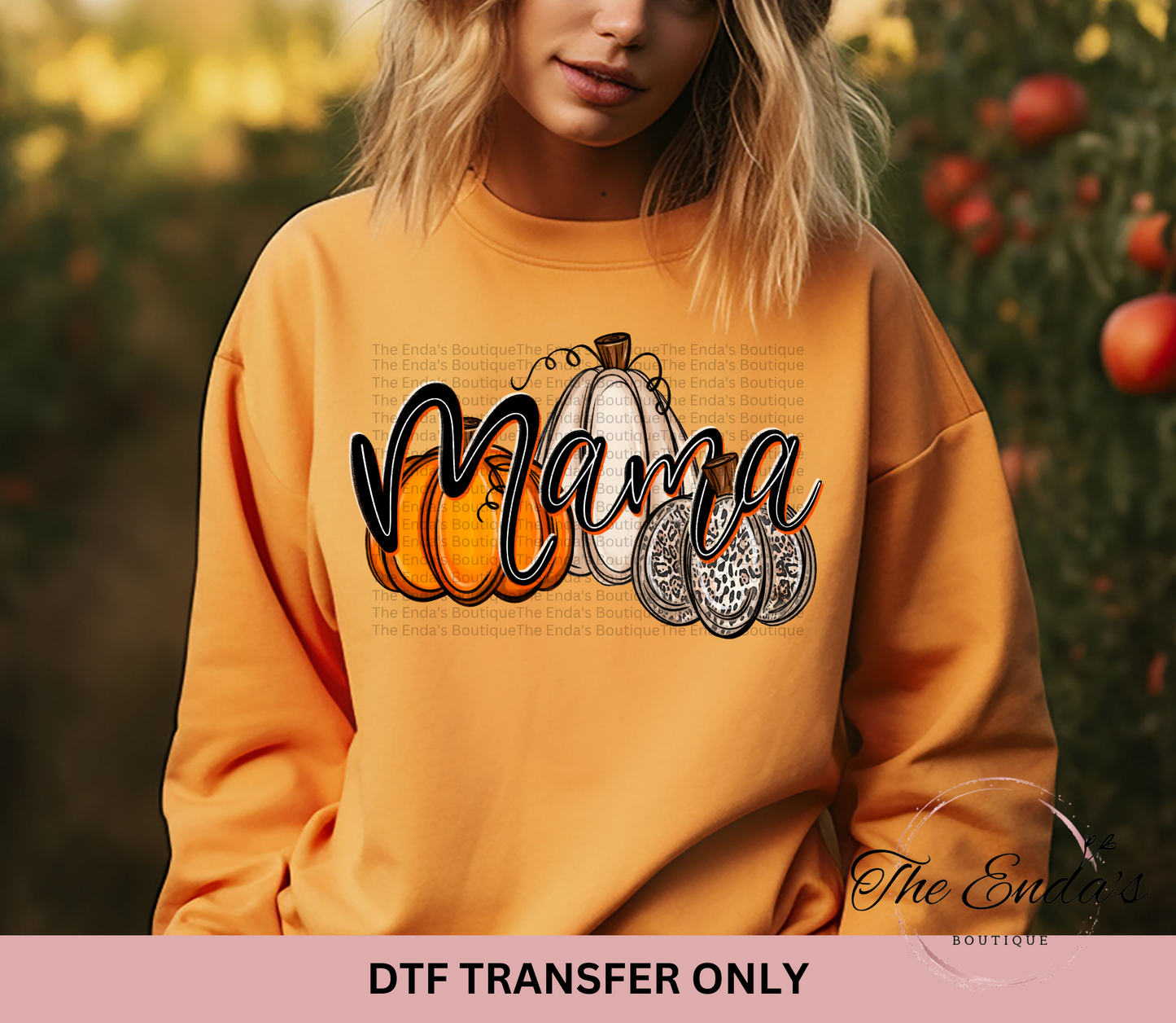 Mama Pumpkin Trio DTF Transfer