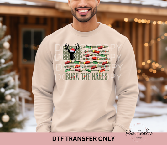 Buck The Halls DTF Transfer