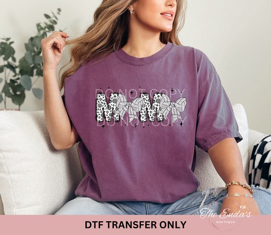 Volleyball Mama Coquette Faux Sequin DTF Transfer