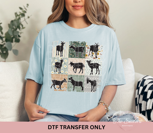 Retro Goats DTF Transfer