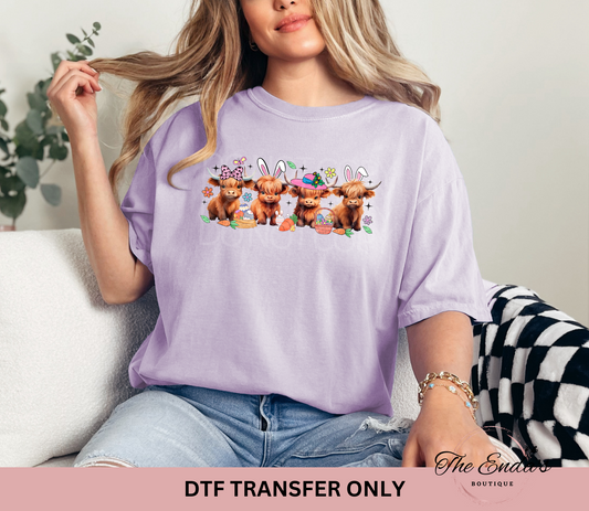 Easter Cows DTF Transfer