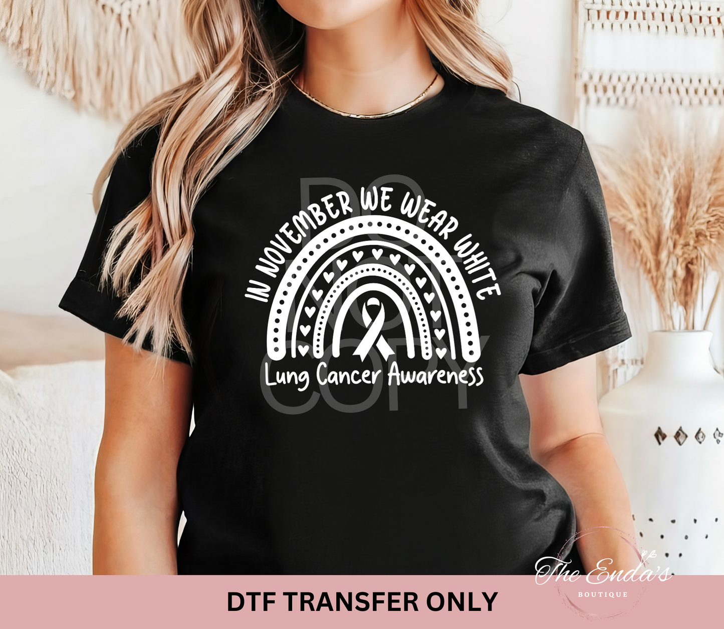 In November We Wear White DTF Transfer