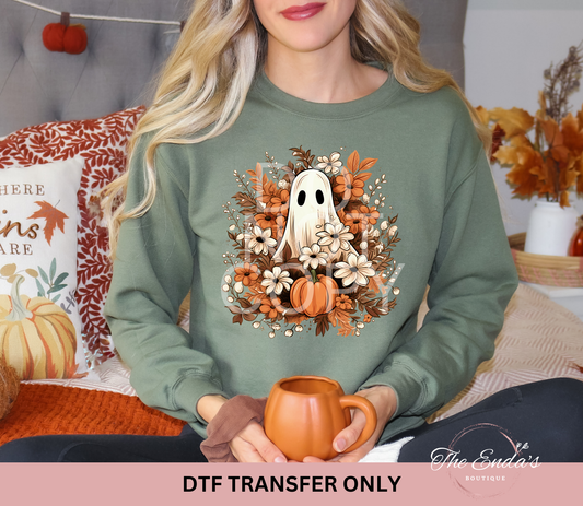 Floral Ghost DTF Transfer