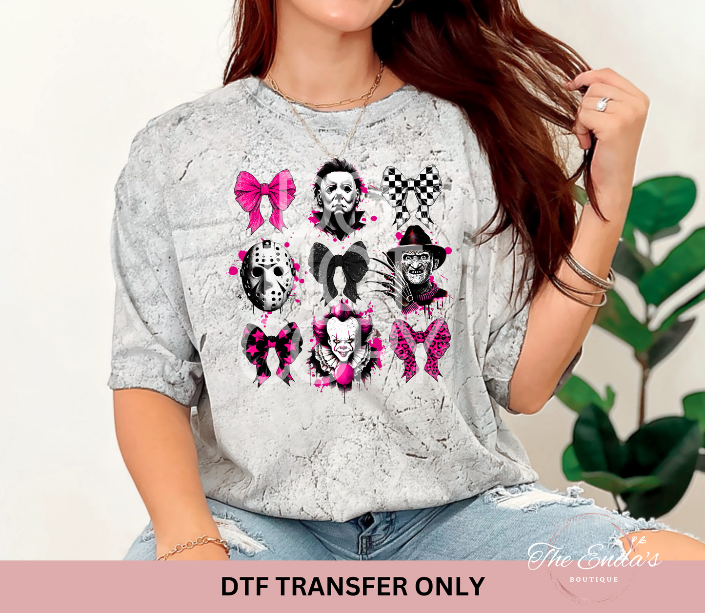 Pink Horror Coquette DTF Transfer
