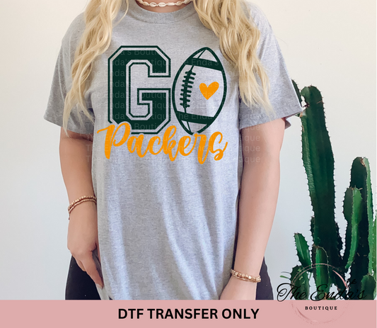 Go Packers DTF Transfer