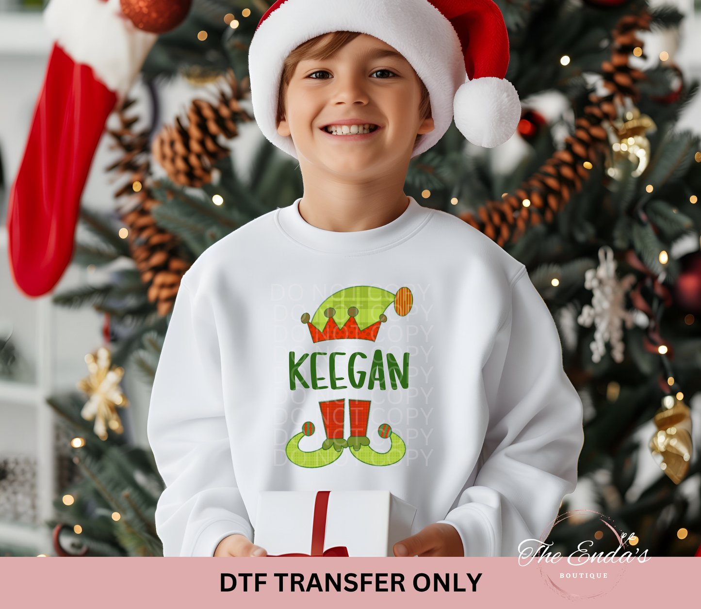 Personalized Elf DTF Transfer