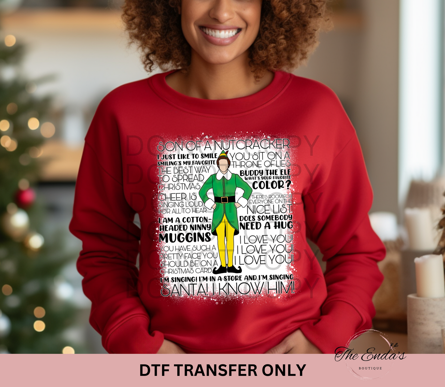 Buddy The Elf DTF Transfer