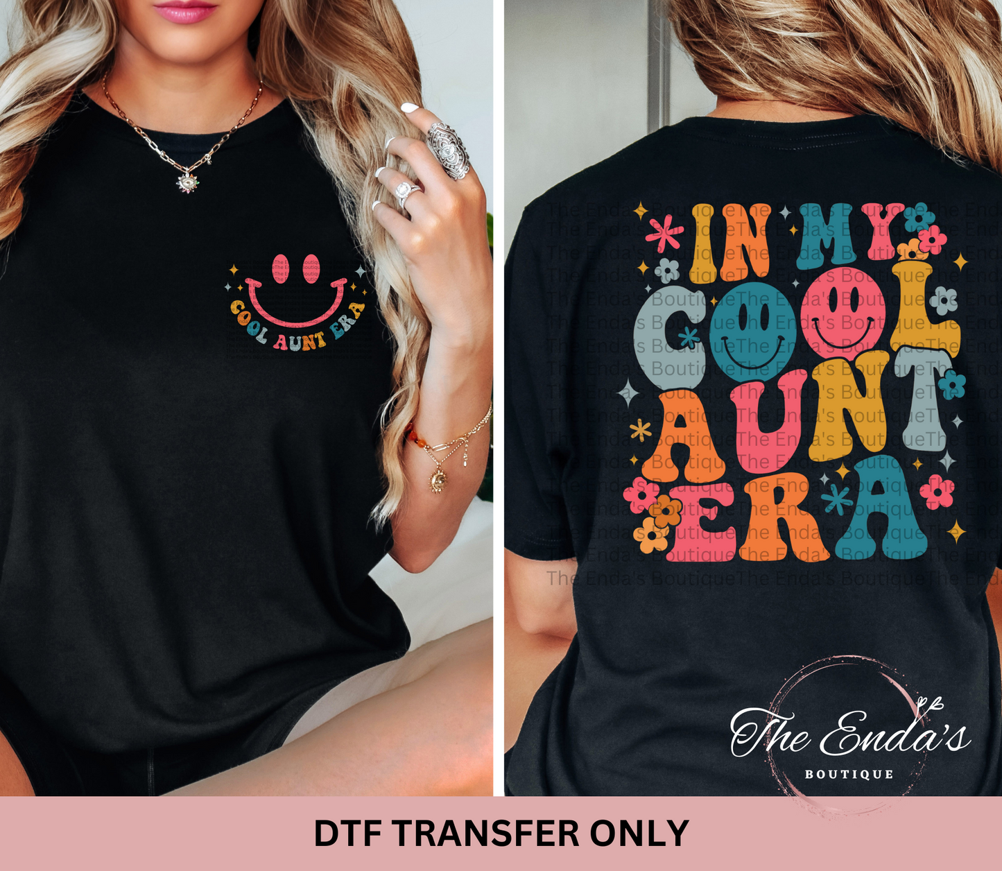 In My Cool Aunt Era (FRONT/BACK SET) DTF Transfer