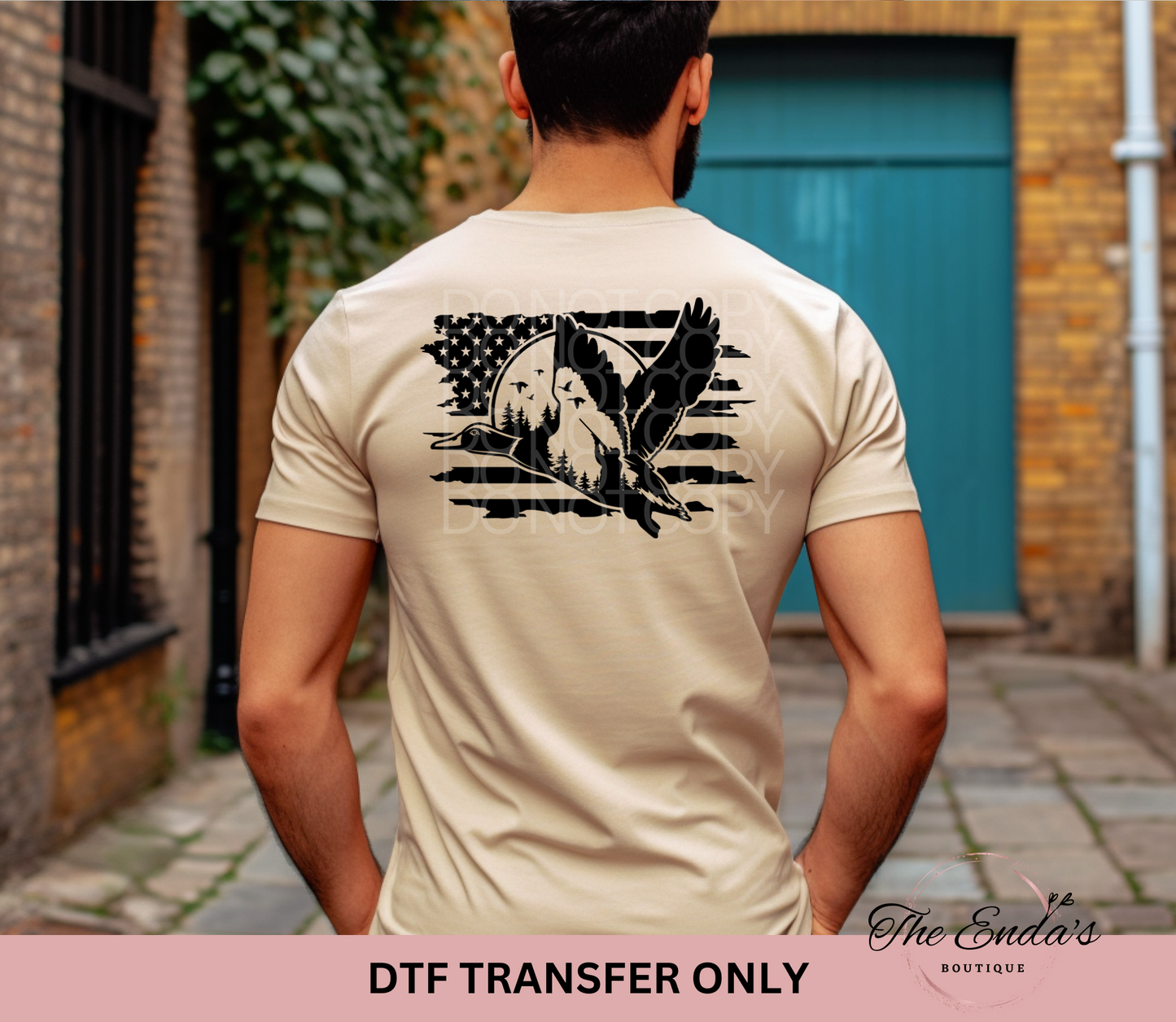 Duck Flag DTF Transfer