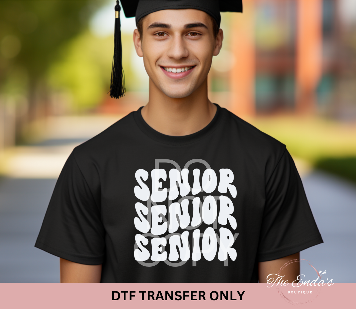 Wavy Stacked Senior DTF Transfer