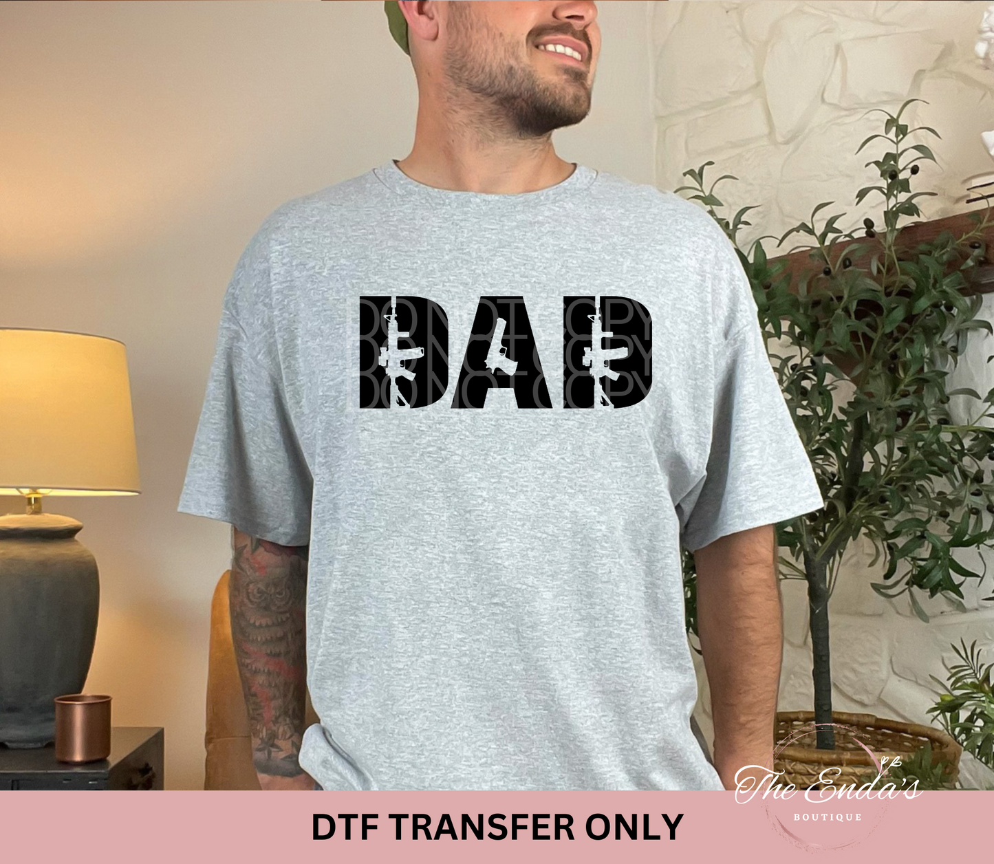 Dad Rifle DTF Transfer