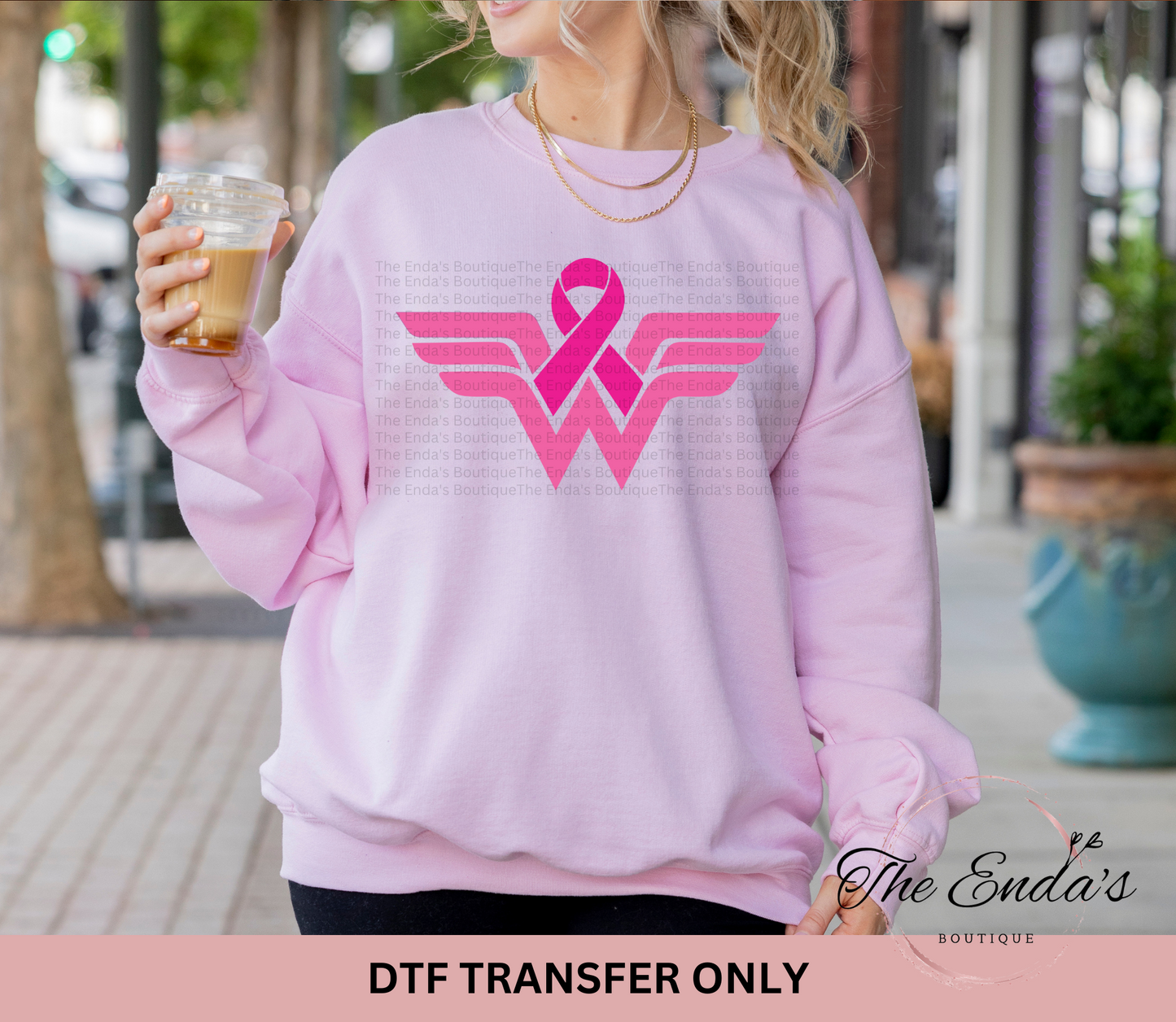 Wonder Woman Breast Cancer DTF Transfer