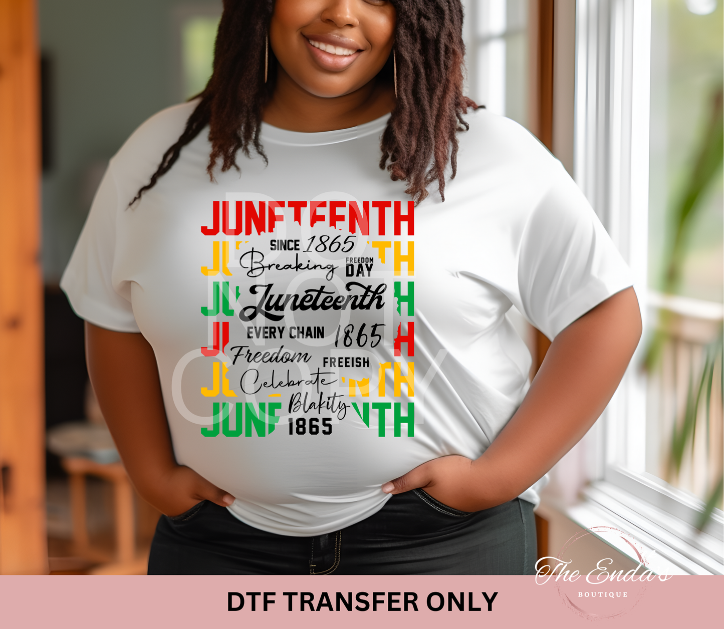 Stacked Juneteenth DTF Transfer