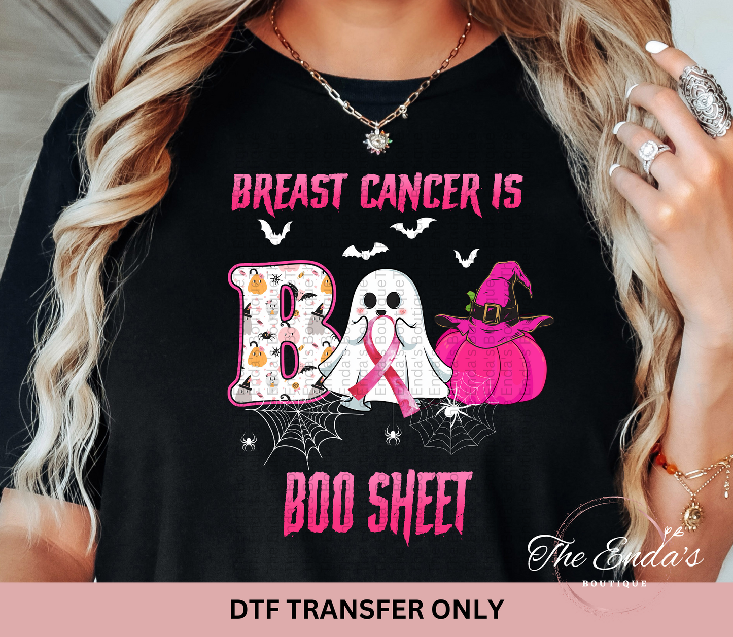 Breast Cancer Is Boo Sheet DTF Transfer