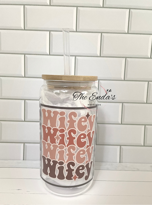 Wifey Glass Cup