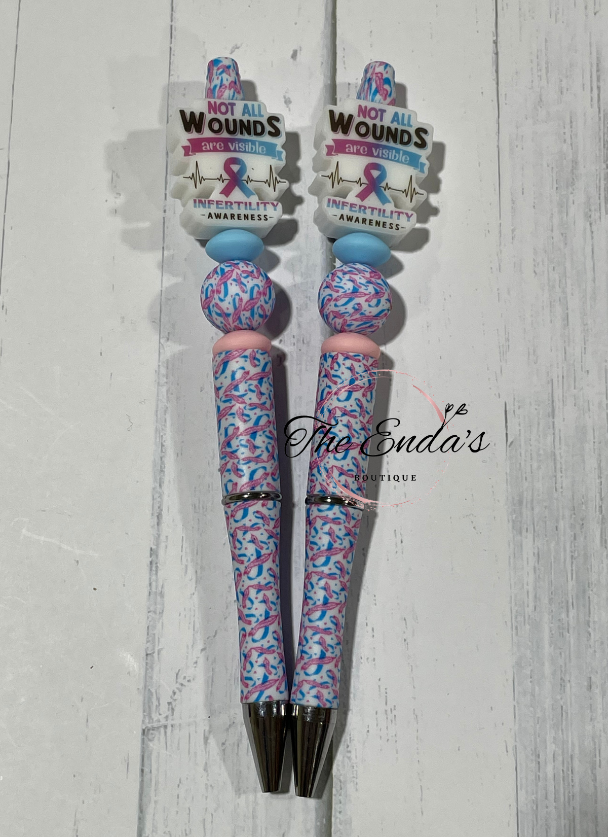 Infertility Awareness Bead Pen