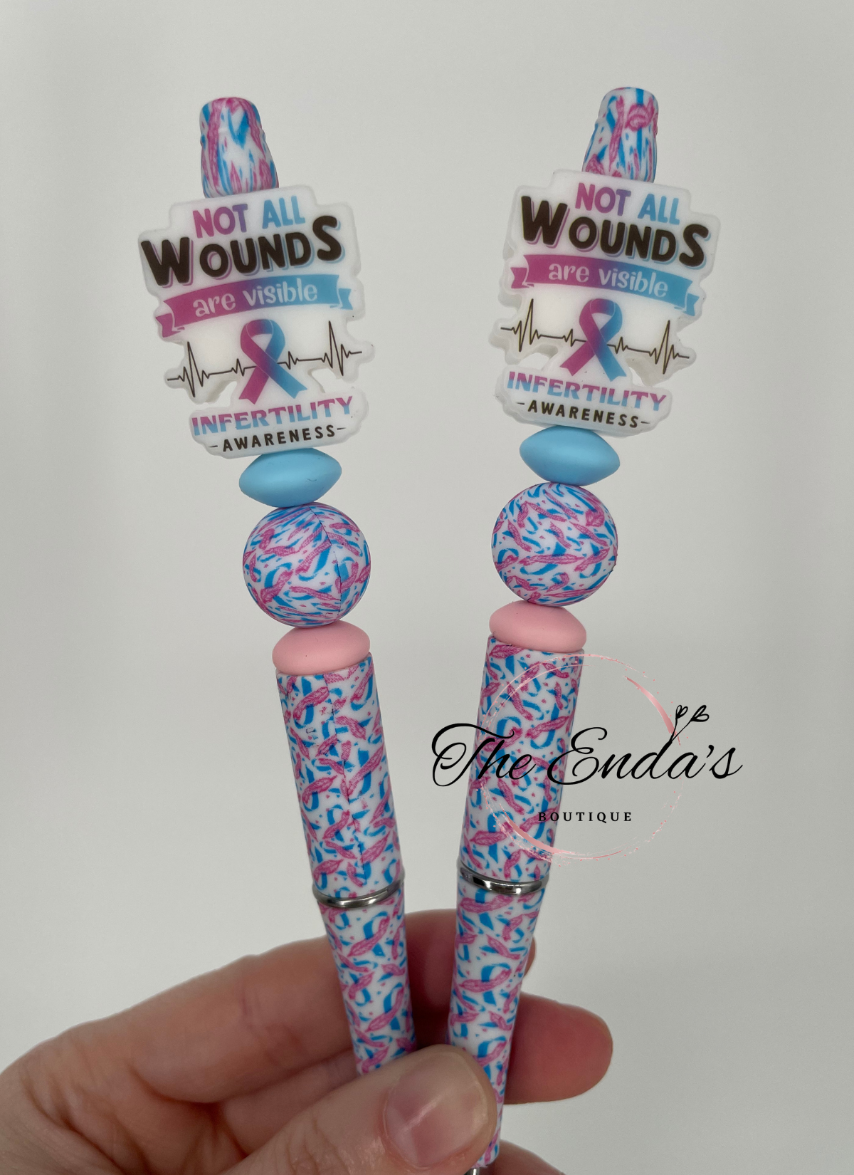 Infertility Awareness Bead Pen