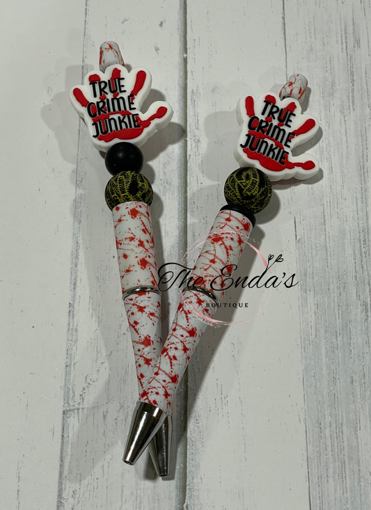 Crime Junkie Beaded Pen