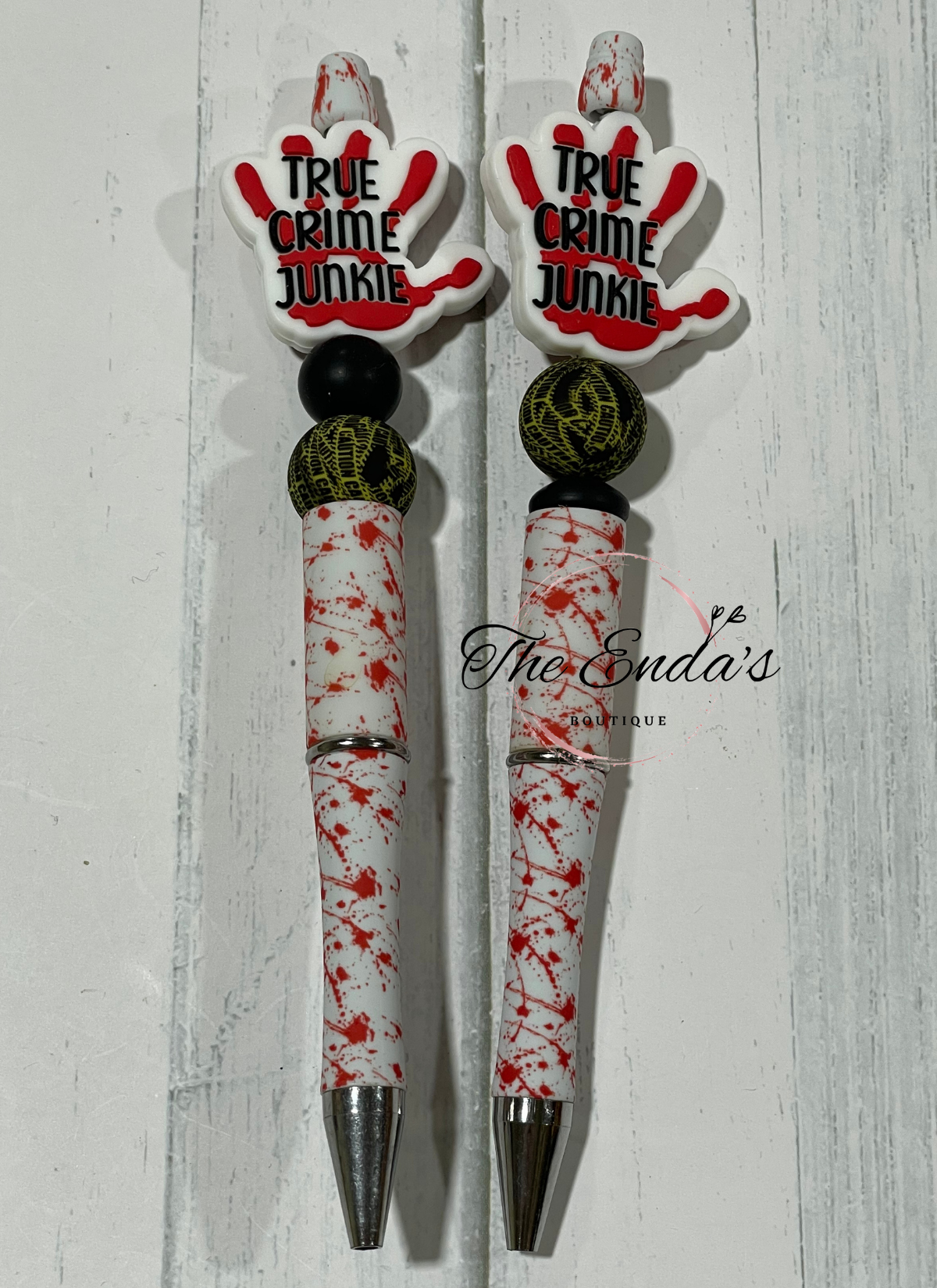 Crime Junkie Beaded Pen