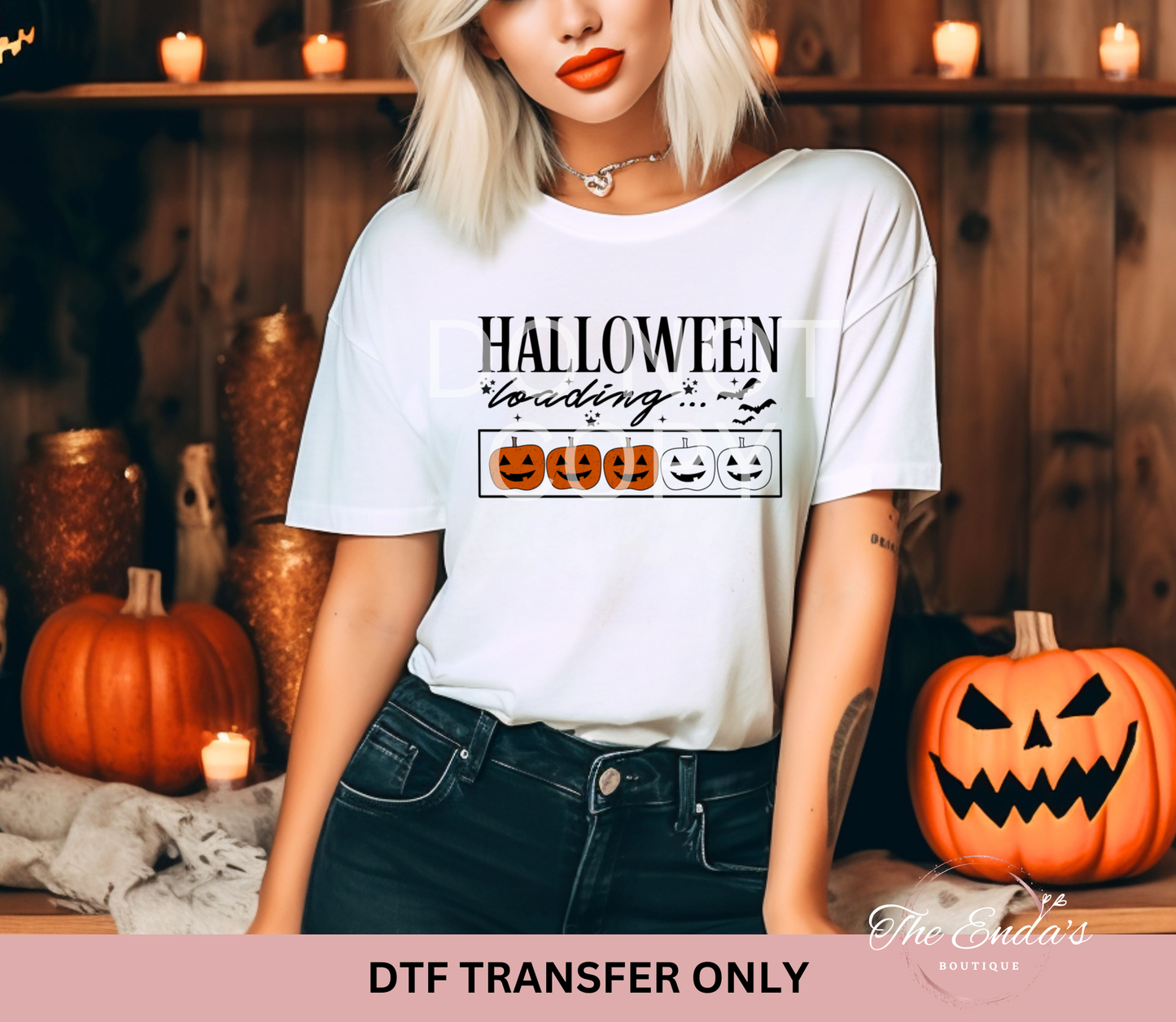 Halloween Loading DTF Transfer