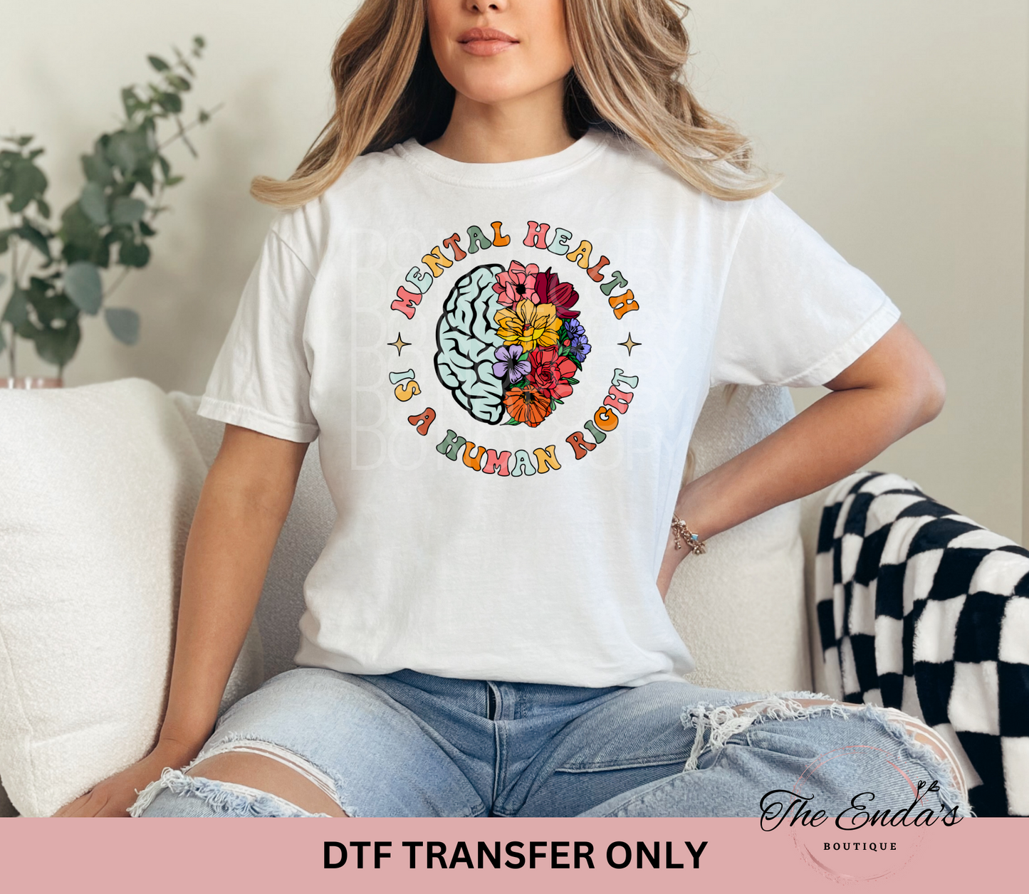 Mental Health Is A Human Right DTF Transfer