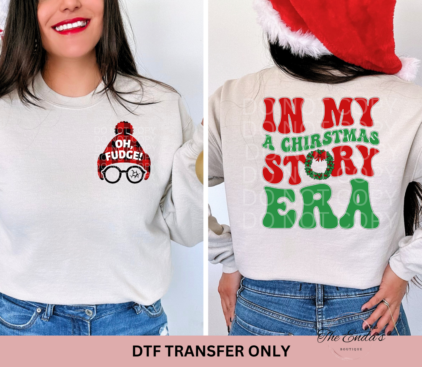 In My Christmas Story Era (FRONT/BACK SET) DTF Transfer