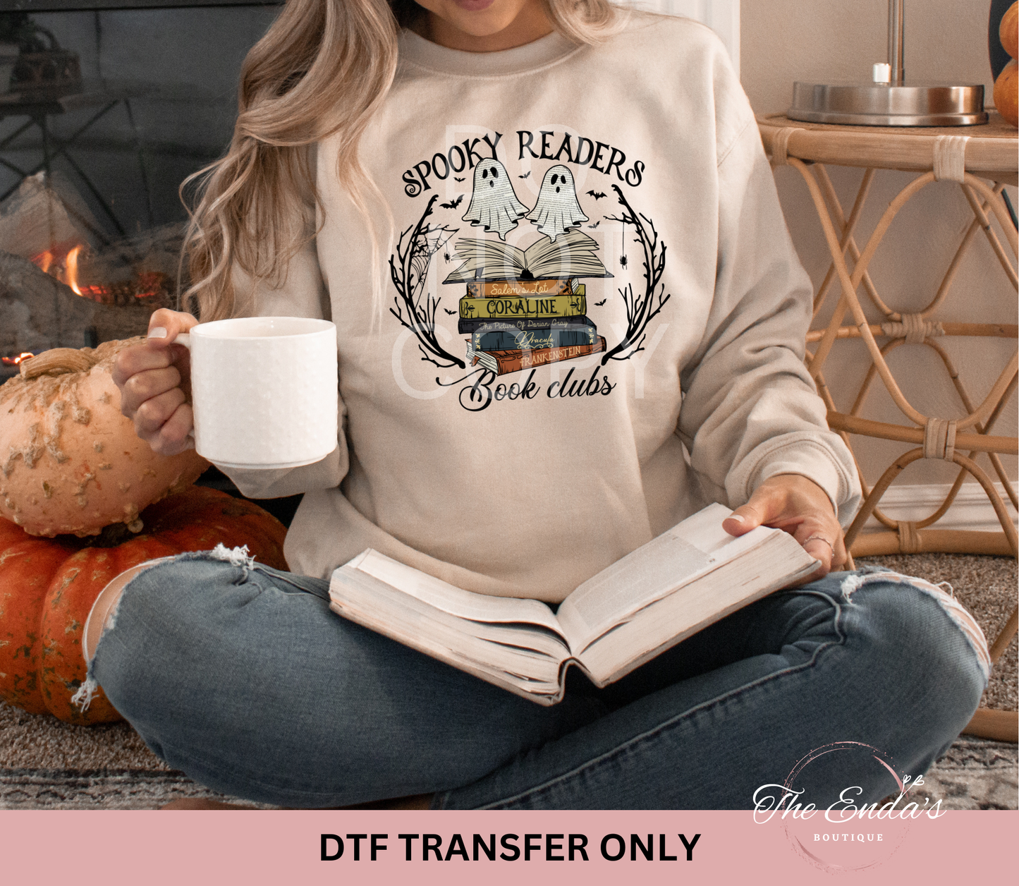 Spooky Readers Book Clubs DTF Transfer