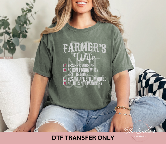 Farmer's Wife DTF Transfer