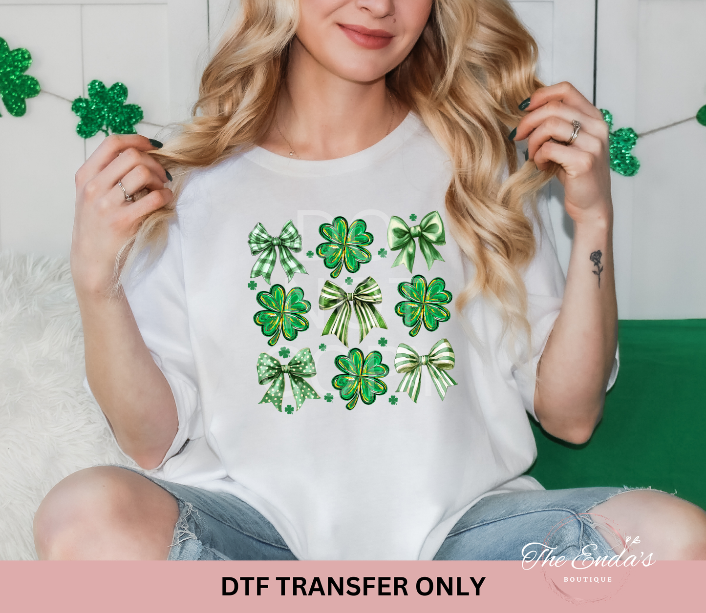 Shamrock Coquette DTF Transfer