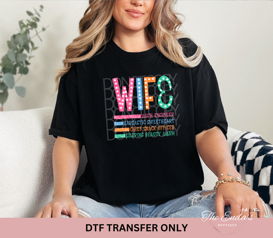 Wife DTF Transfer