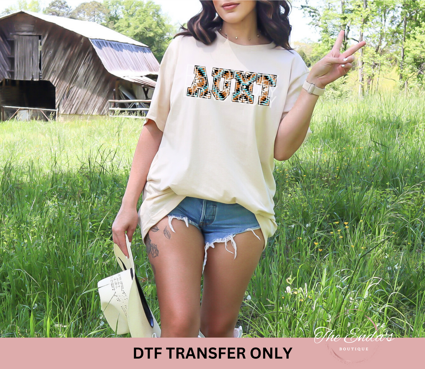 Western Aunt DTF Transfer