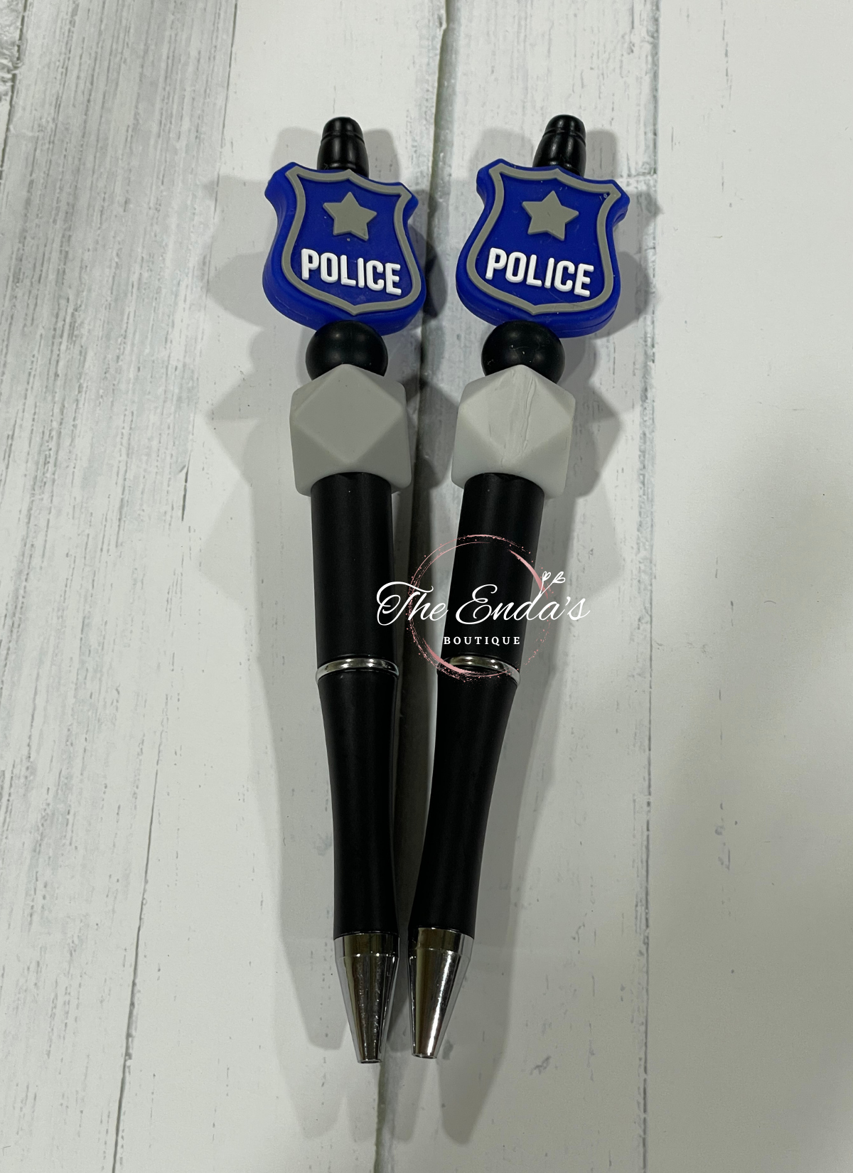 Police Badge Beaded Pen