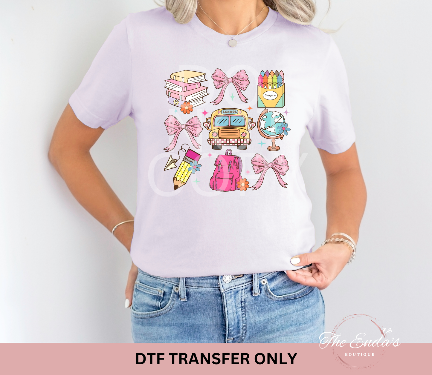 Back To School Coquette DTF Transfer