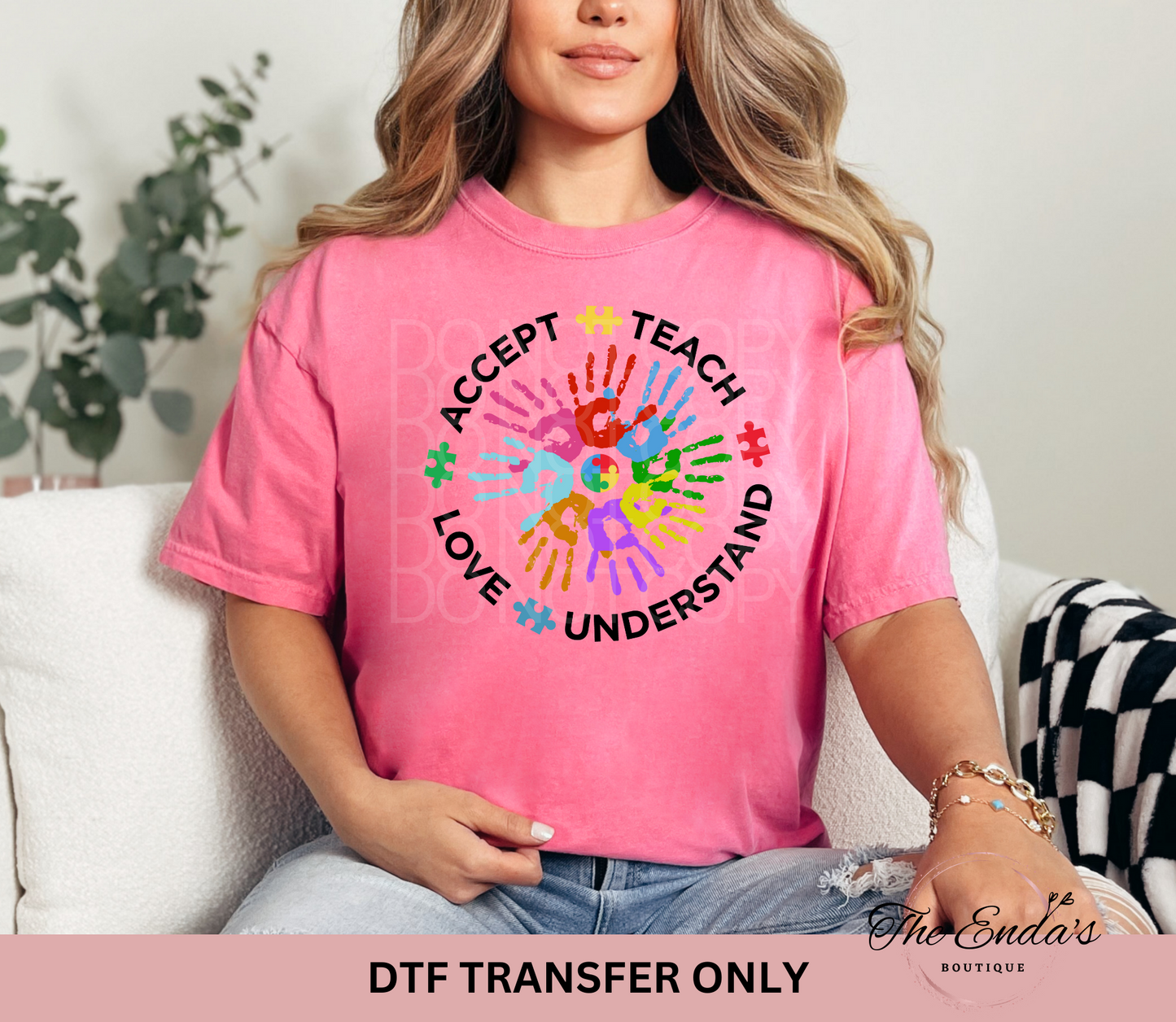 Accept Teach Love Understand DTF Transfer