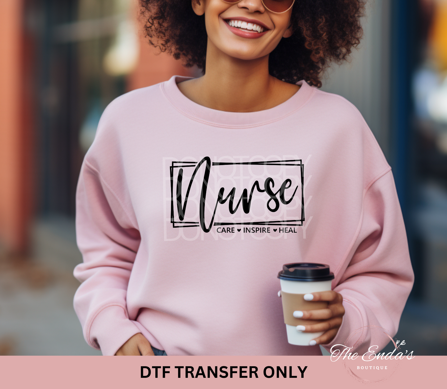 Nurse Care Inspire Heal DTF Transfer