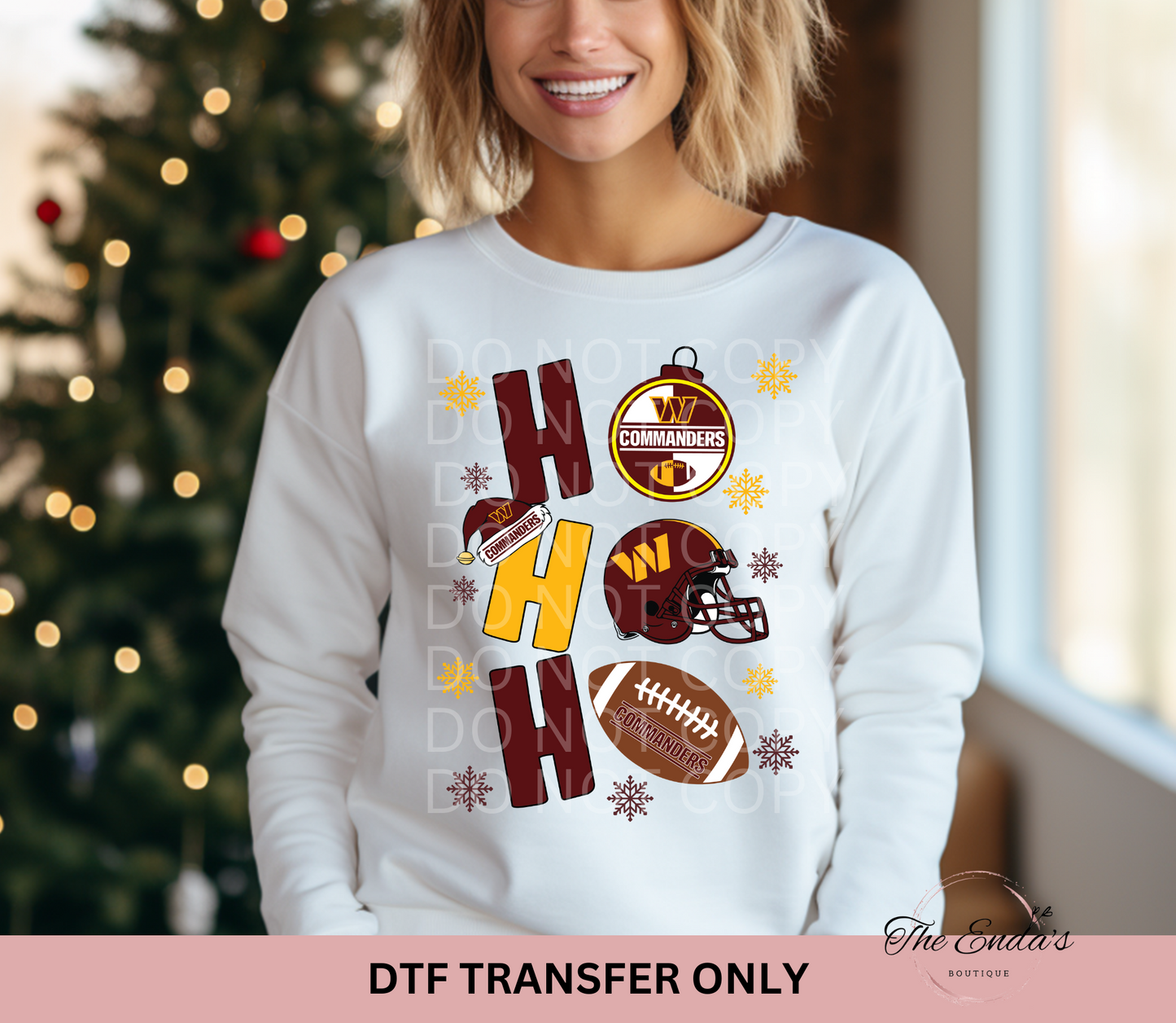 Ho Ho Ho Commanders DTF Transfer