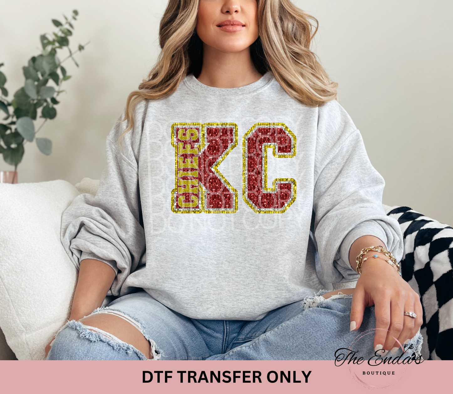 KC Faux Sequin DTF Transfer