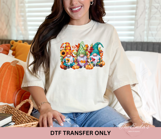 Fall Gnomes DTF Transfer