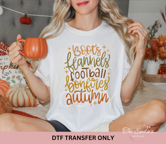 Boots Flannels Football DTF Transfer