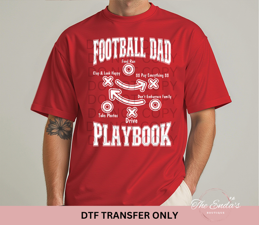Football Dad Playbook DTF Transfer