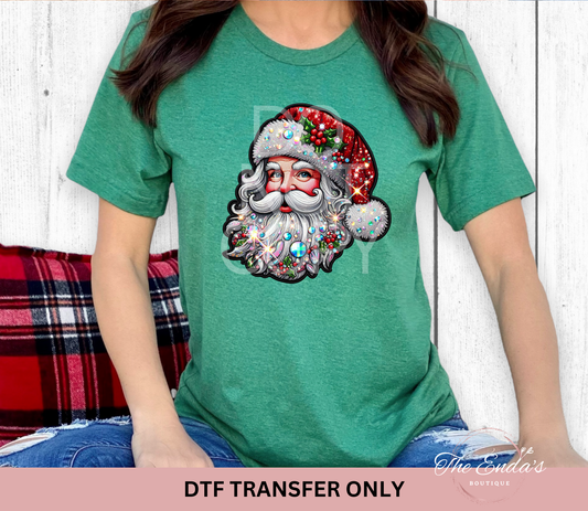 Bling Bling Santa DTF Transfer