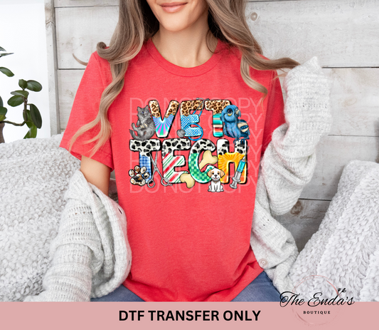 Vet Tech DTF Transfer