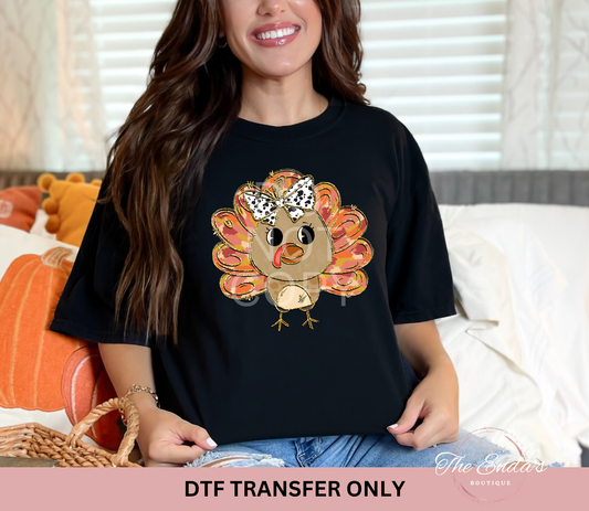 Brushstroke Turkey DTF Transfer