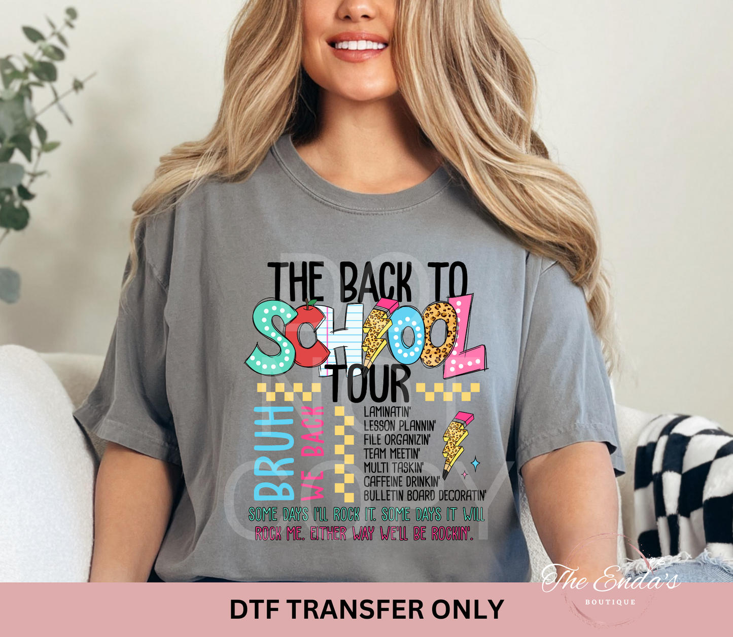 The Back To School Tour DTF Transfer