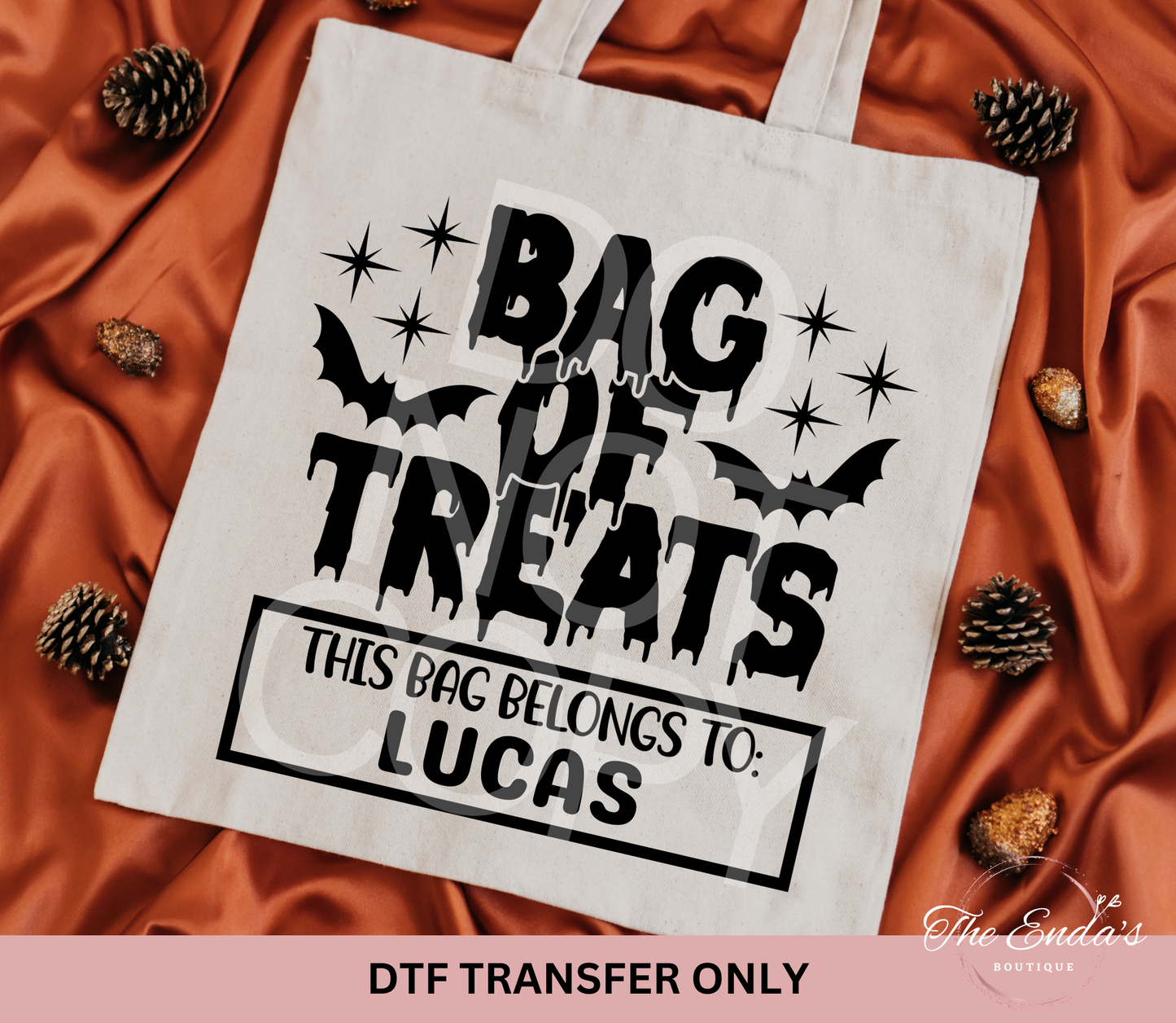 Personalized Bag Of Treats DTF Transfer