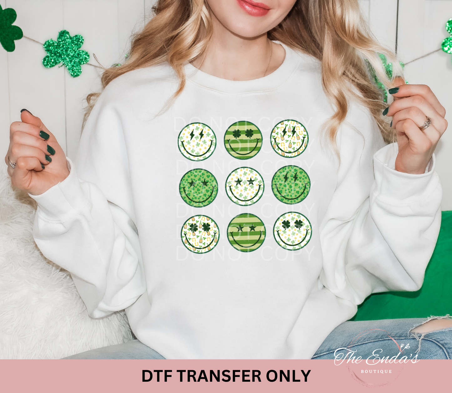 St Patrick's Smile DTF Transfer